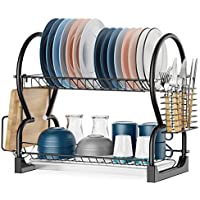 GSlife 2 Tier Stainless Steel Dish Drying Rack only $14.99