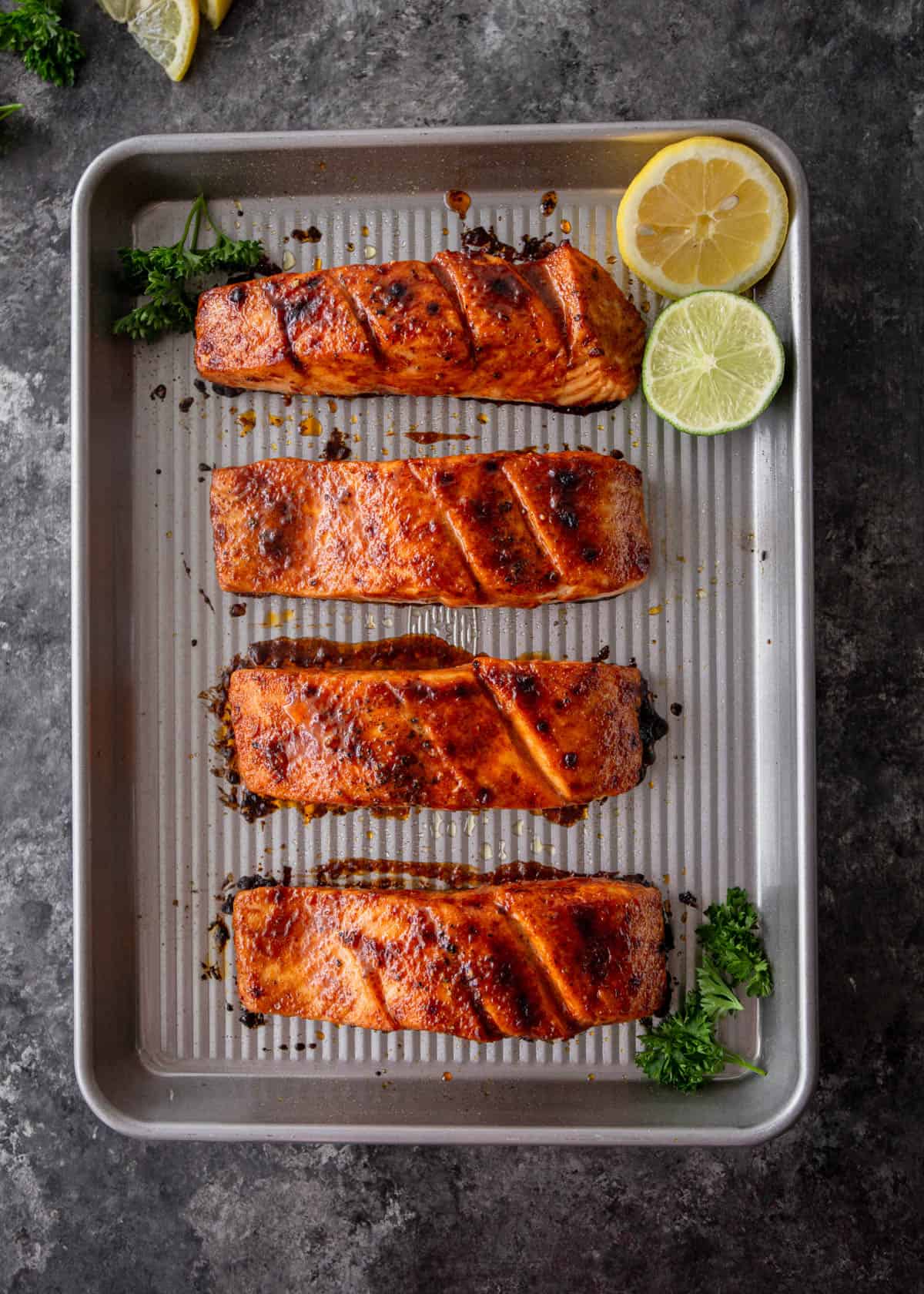 Honey Paprika Broiled Salmon