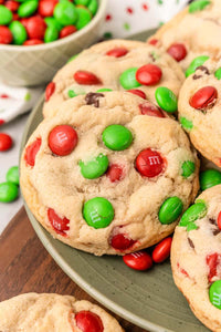 Christmas M&M Cookies