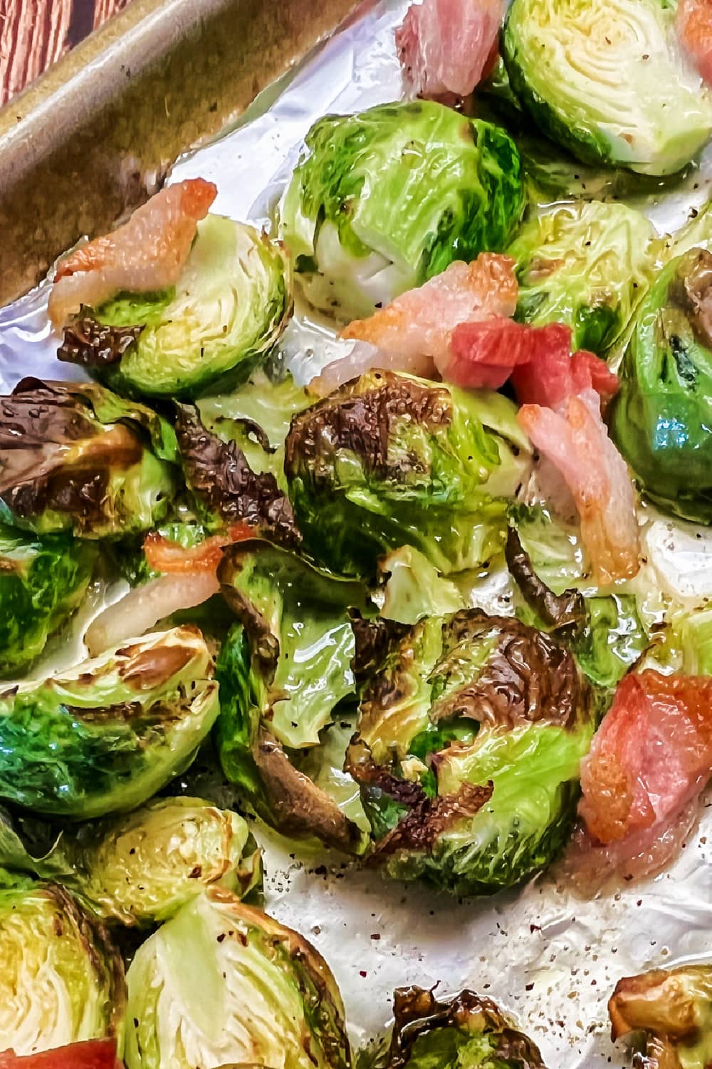 Air Fryer Maple-Bacon Brussels Sprouts