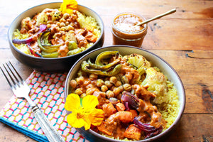 Korma Turmeric Rice Veggie Power Bowls