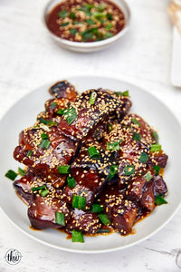 Instant Pot Sticky Gochujang Pork Belly Burnt Ends