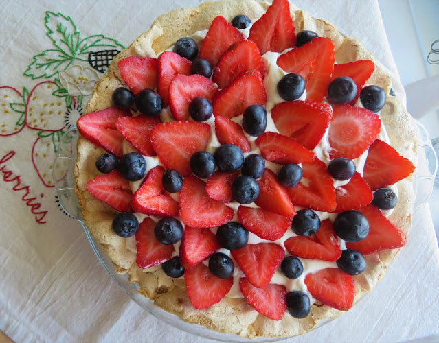 I am sharing a heavenly dessert with you today.  Perfect for the upcoming national celebrations which, here in North America, we will be taking note of on both the 1st and the 4th of July.  But holidays aside, this fabulously tasty dish is welcome...