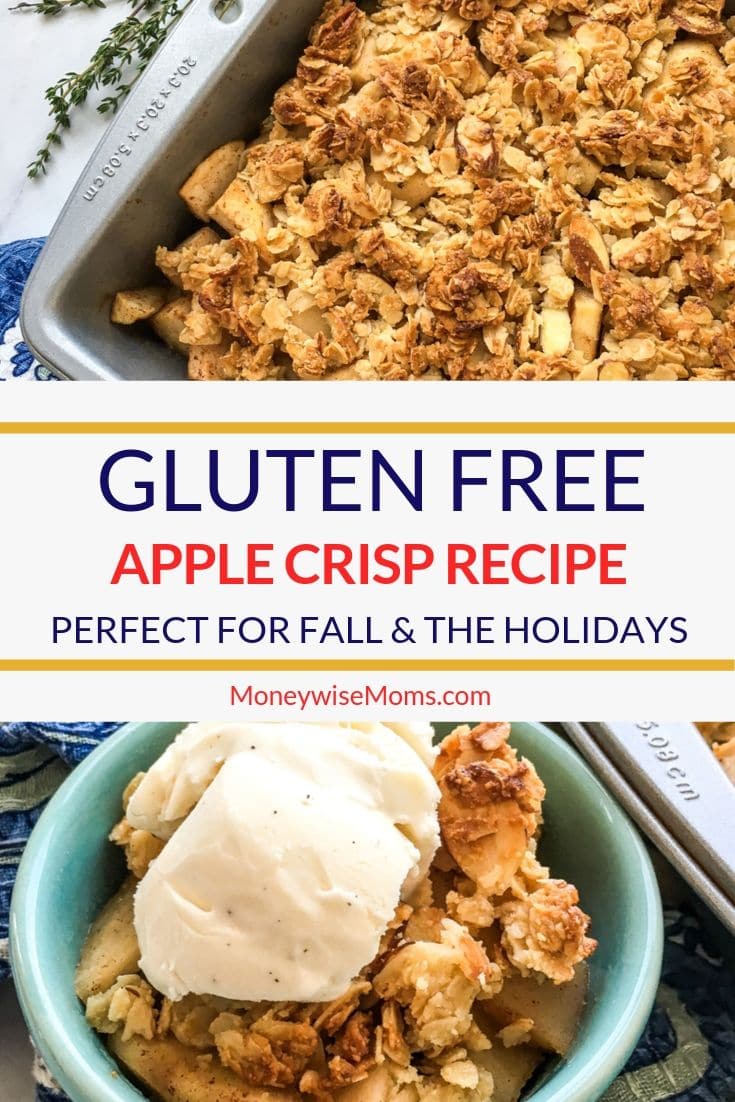This delicious apple crisp recipe is gluten free, but you can also make it with regular flour if you like! It's a great dessert and is perfect for parties and family gatherings