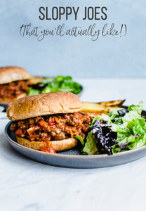 This homemade veggie-rich Sloppy Joes recipe with a tangy-sweet tomato sauce is a family favorite
