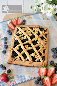 Italian Blueberry Crostata made with Less Sugar Homemade Blueberry Jam - HIGHLY RECOMMENDED!!!