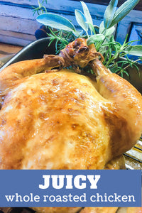 Juicy Whole Roasted Chicken straight from your oven….yum