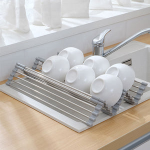 Foldable Stainless Steel Dish Drying Rack