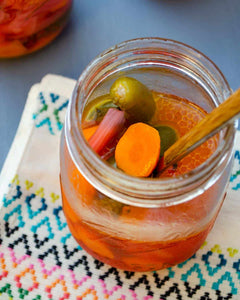 Jalapeños en Escabeche (Mexican Pickled Vegetables)