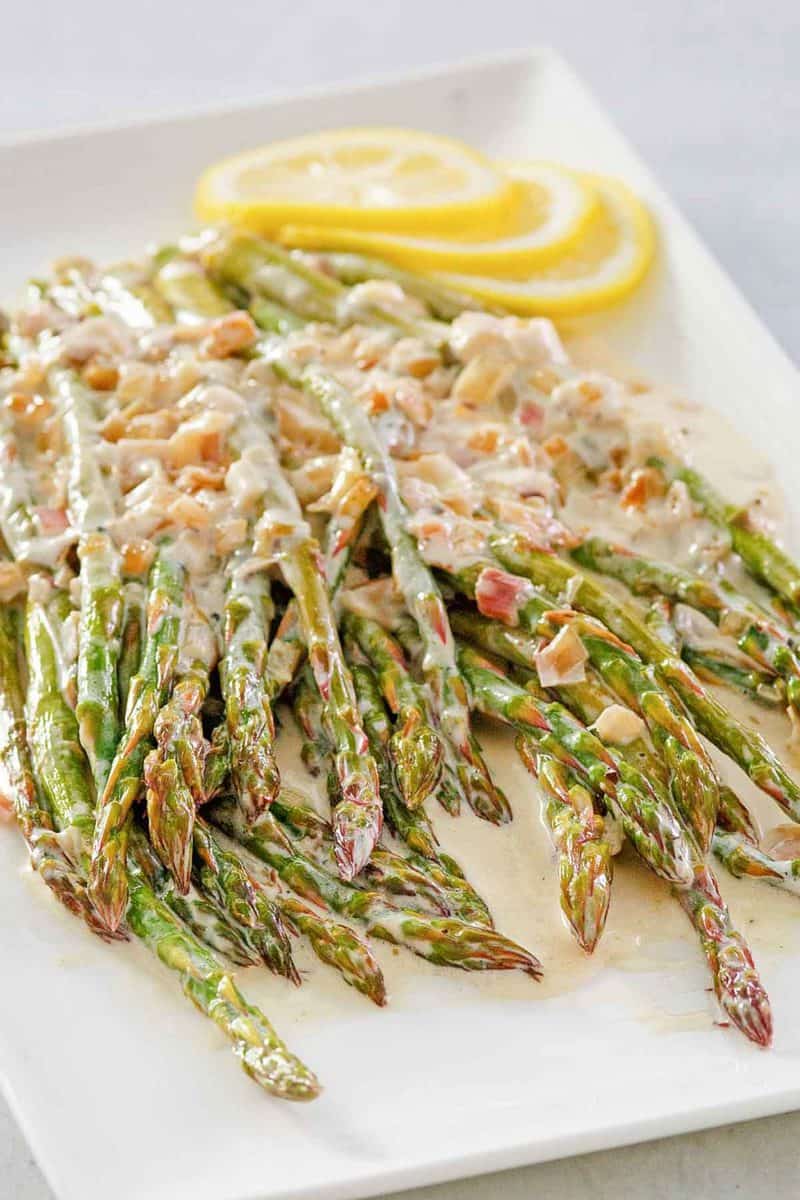 Sauteed Asparagus with Lemon Cream Sauce