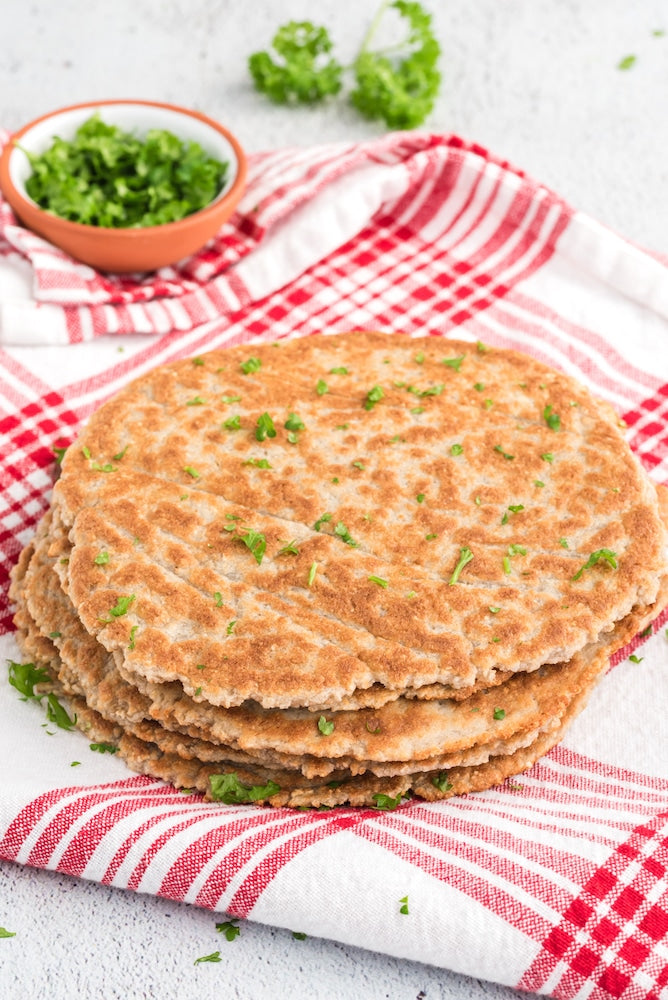 Gluten-Free Flatbreads: POTATO Flatbreads (vegan, oil-free)