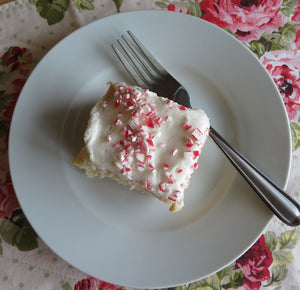 Candy Cane Sheet Cake