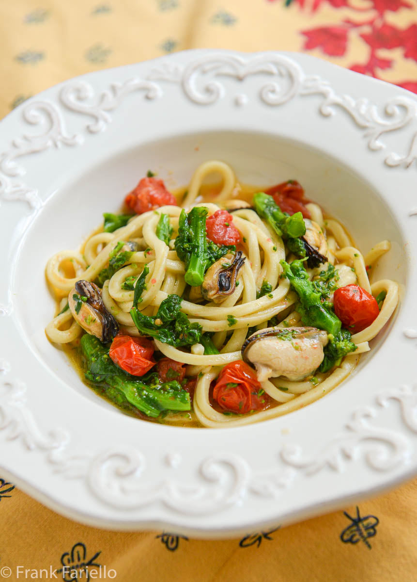 Troccoli con cime di rapa e cozze