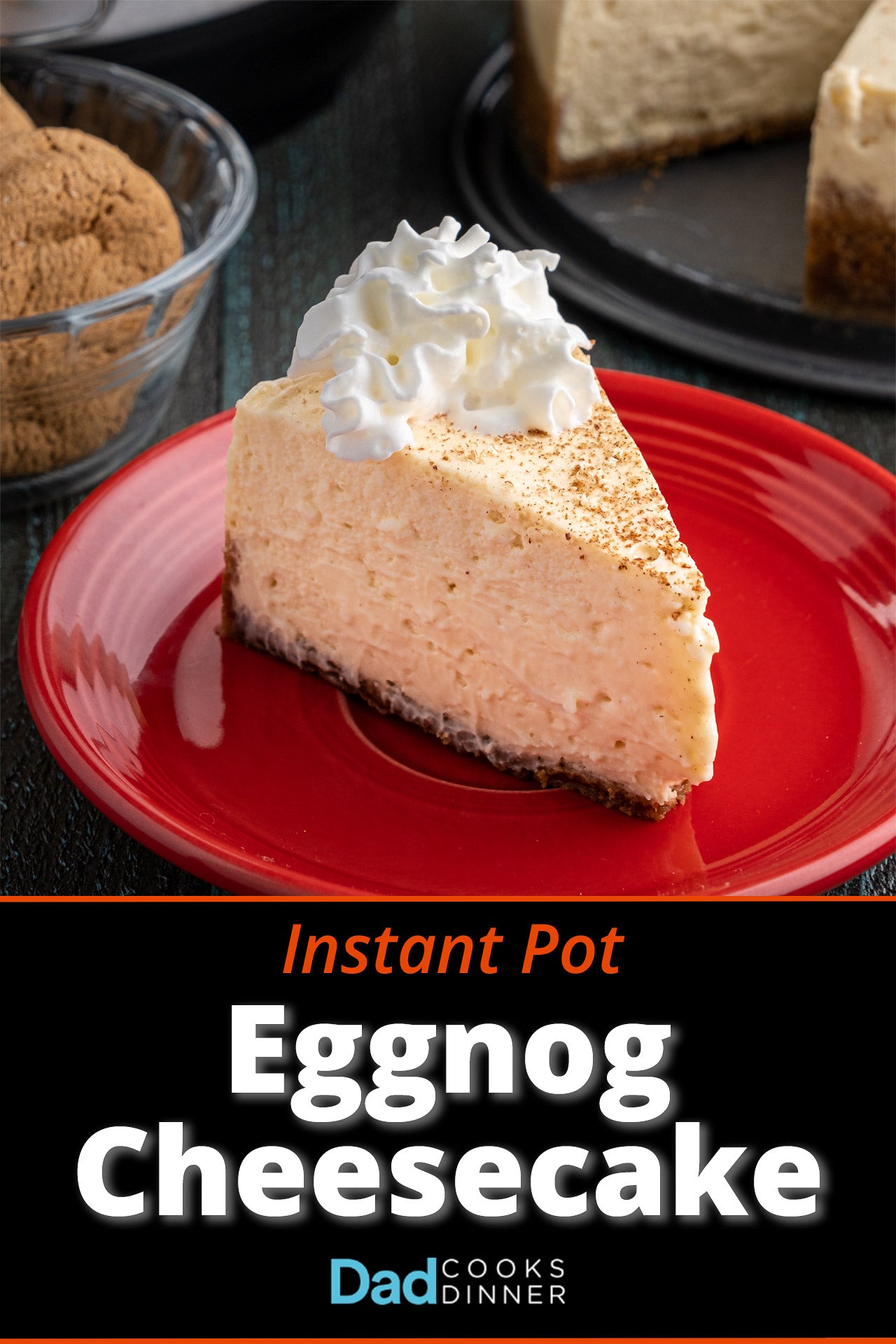 Instant Pot Eggnog Cheesecake