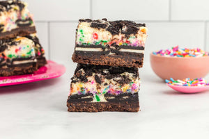 Funfetti Oreo Cheesecake Bars