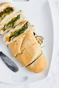 Pesto Eggplant Sandwiches Recipe | Vegetarian