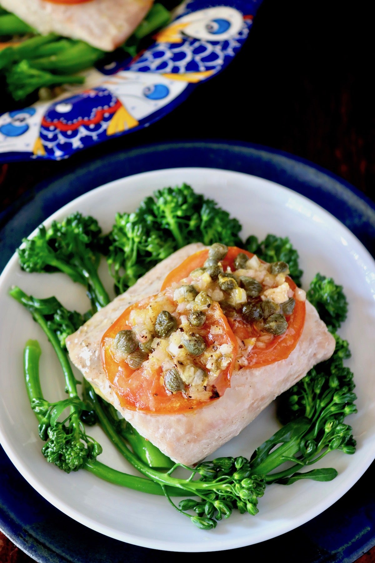 Baked Mahi Mahi in Tomato-Caper Sauce