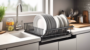 Compact Dish Drainer with Tray: Space-Saving Solution for Your Kitchen