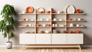 Stylish Wall Shelf for Displaying Plates