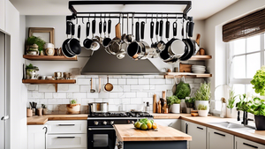 Organize in Style: Enhance Your Kitchen with a Pot Rack