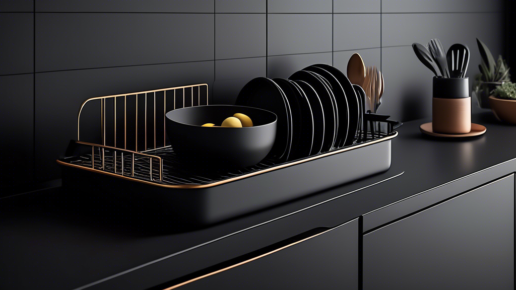 Sleek and Stylish: Modernizing Dish Drying with Matte Black