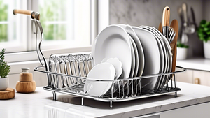 Metal Dish Rack with Tray: Storage Solution for Your Kitchen