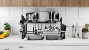 Double Dish Rack: Efficient Dish Storage for Your Kitchen