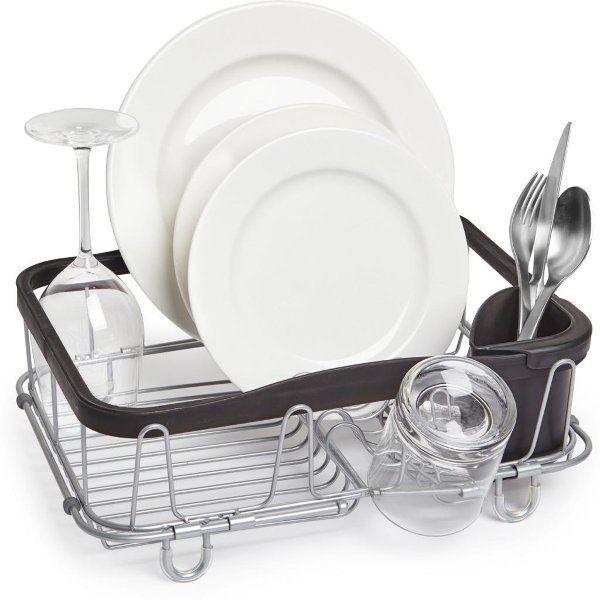 Sinkin Multi-Use Dish Rack, Black/Nickel