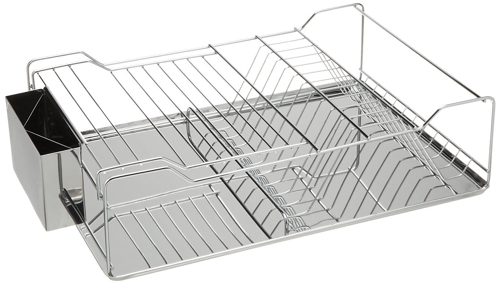 Just Manufacturing JSDD-1851275 Counter Top Stainless Steel Dish Rack with Tray