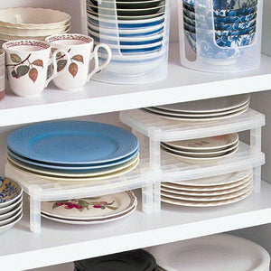 The Dishes Stacking Racks Draining Rack Quality Kitchen Storage Plastic Single Sideboard
