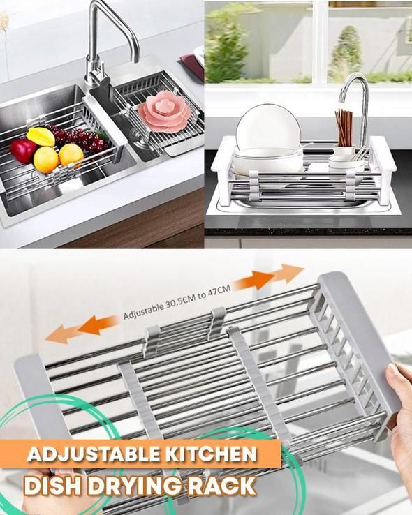 Adjustable Kitchen Dish Drying Rack