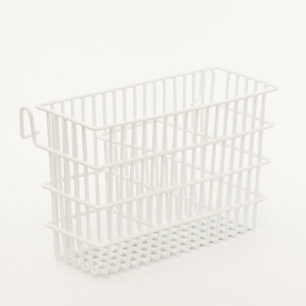 D-Line Plastic Wire Cutlery Holder & Drainer White